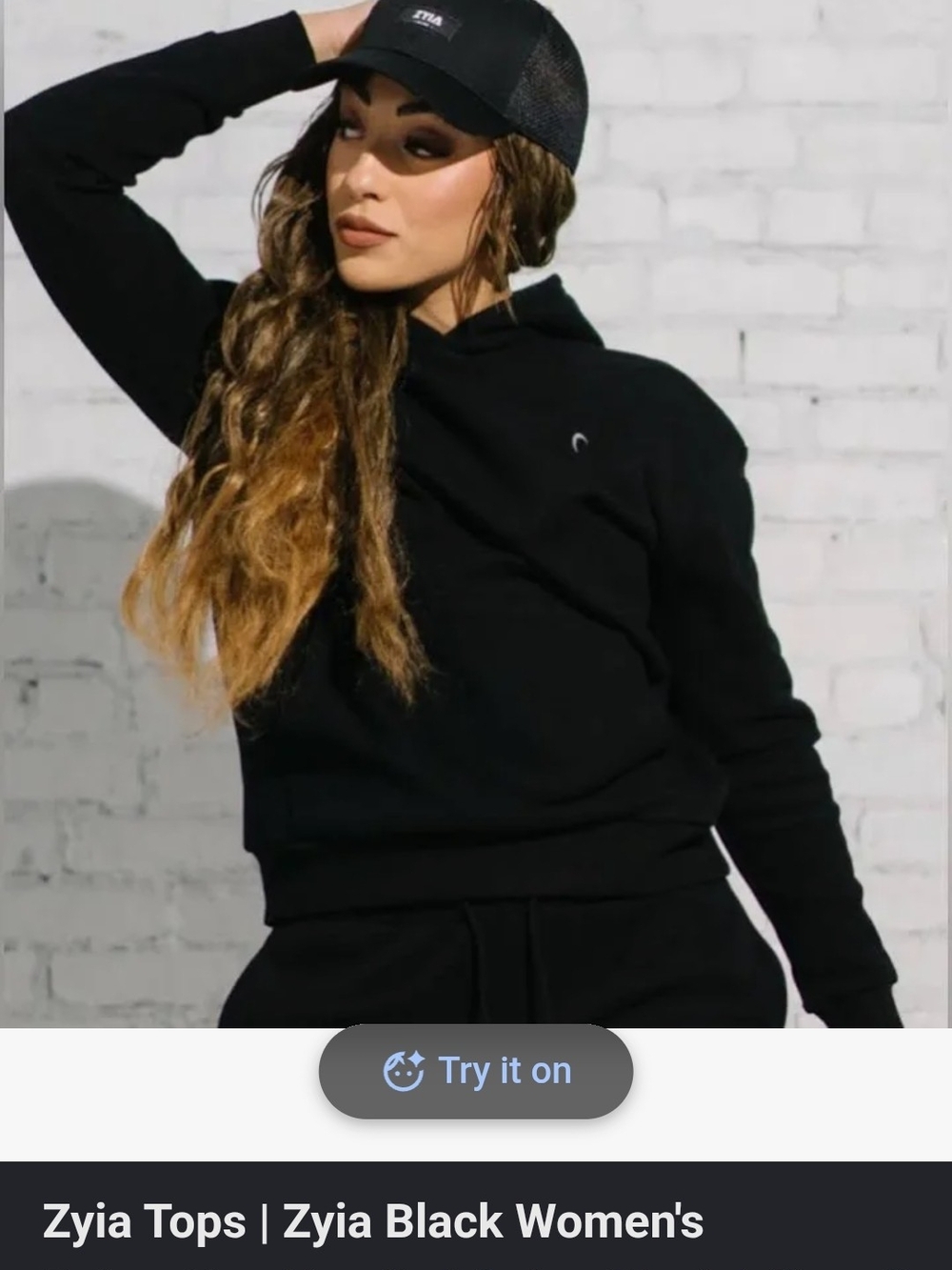 ZYIA Black Women's Relaxation Hoodie -